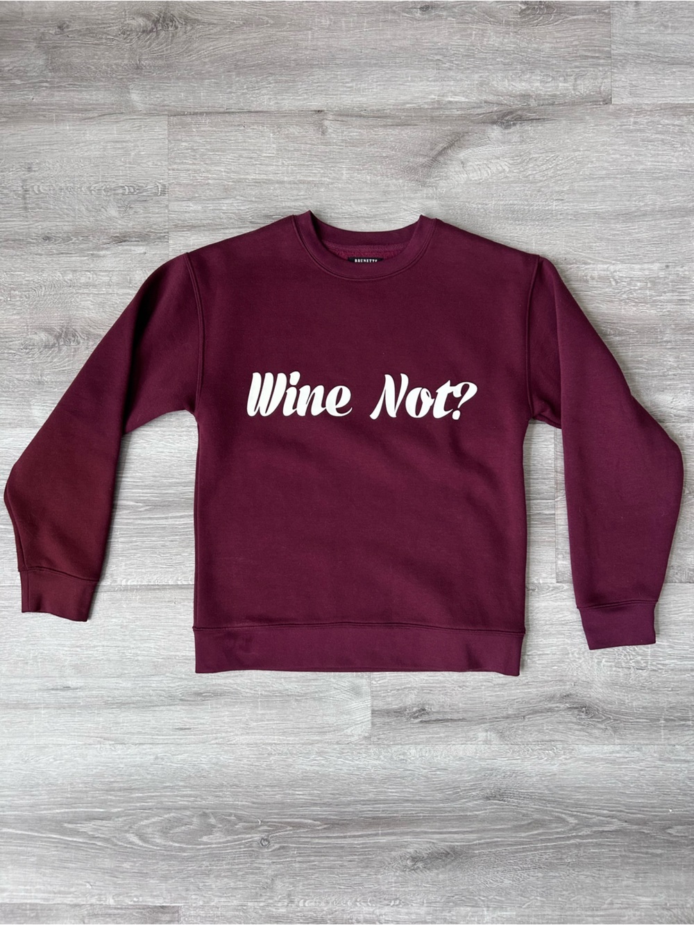 Brunette The Label Women’s Burgundy Sweatshirt size xxs